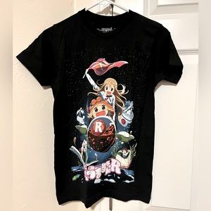 Himoutu! Umaru Chan Black Short Sleeve Tee Anime Size XS Hot Topic New with Tag